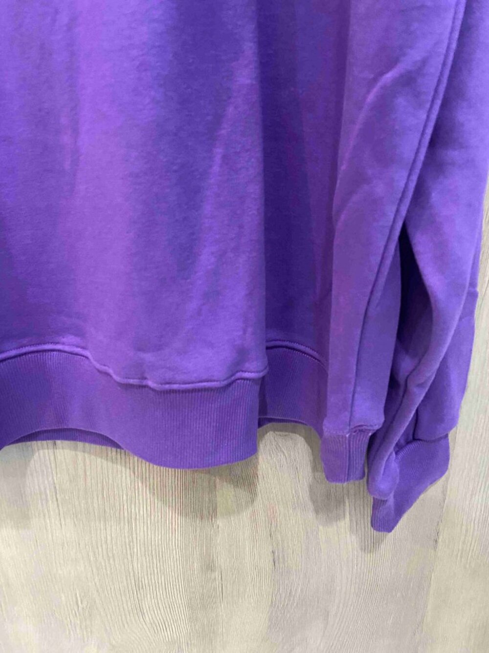 PARKE Oversized Purple High Neck Varsity Pullover - Picture 4 of 6